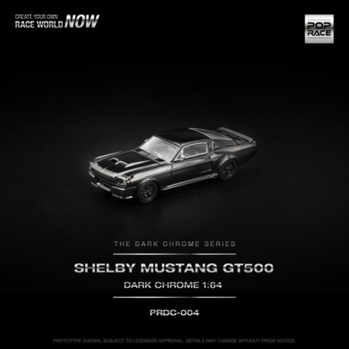 PRDC004 - 1/64 SHELBY MUSTANG GT500 DARK CHROME