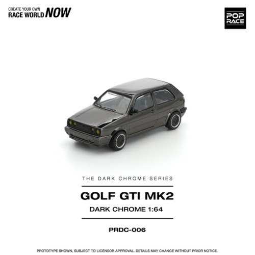 PRDC006 - 1/64 GOLF GTI MK2 DARK CHROME