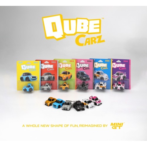 QZ001PACK6 - QUBECARZ INNER PACK COMPLETE SET OF 6 STYLE CARS