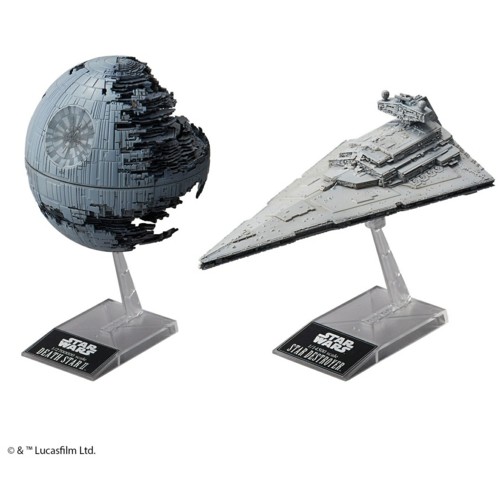 R01207 - STAR WARS DEATH STAR II AND IMPERIAL STAR DESTROYER (PLASTIC KIT)