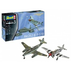 R03711 - 1/72 COMBAT SET ME262 AND P-51B (PLASTIC KIT)