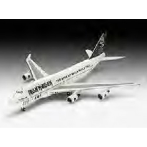 R03780 - 1/144 BOEING 747-400 IRON MAIDEN ED FORCE ONE (PLASTIC KIT)