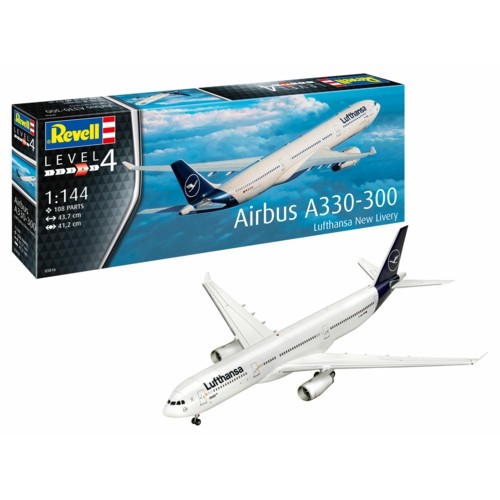 R03816 - 1/144 AIRBUS A330-300 LUFTHANSA NEW LIVERY (PLASTIC KIT)