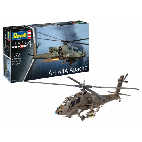 R03824 - 1/72 AH-64A APACHE (PLASTIC KIT)