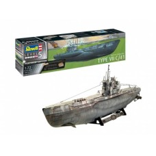 R05163 - 1/72 GERMAN SUBMARINE TYPE VII C/41 (PLATINUM) (PLASTIC KIT)