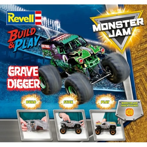 R06560 - 1/25 GRAVE DIGGER (W/SOUND) - MONSTER JAM: BUILD AND PLAY (PLASTIC KIT)