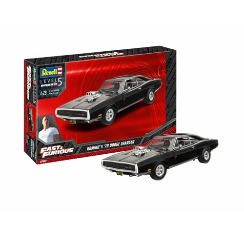 R07693 - 1/25 DOMINIC'S 1970 DODGE CHARGER (FAST AND FURIOUS) (PLASTIC KIT)