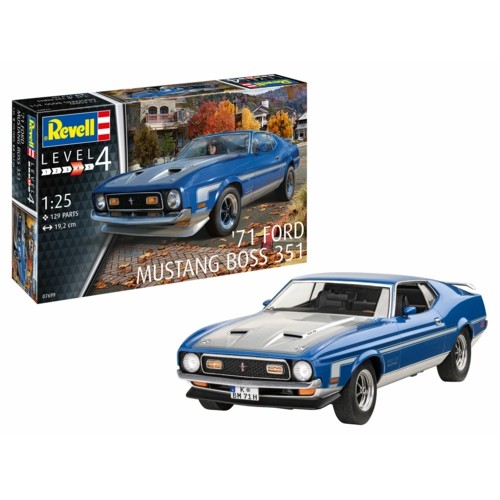 R07699 - 1/25 71 MUSTANG BOSS 351 (PLASTIC KIT)