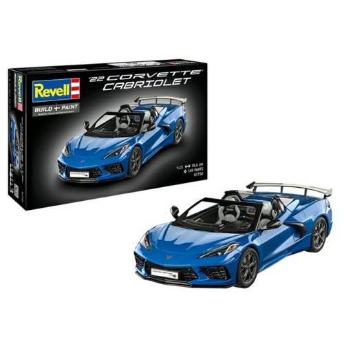 R07750 - 1/25 22 CORVETTE CABRIOLET (PLASTIC KIT)