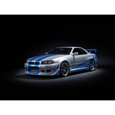 R07754 - 1/16 BRIANS 1999 NISSAN SKYLINE GT-R: FAST AND FURIOUS (PLASTIC KIT)