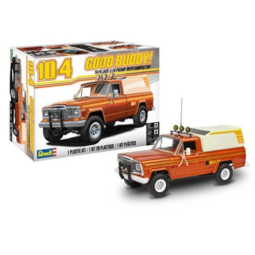 R14568 - 1/24 JEEP J-10 PICKUP WITH CAMPER (PLASTIC KIT)