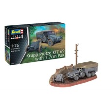 R63344 - 1/76 MODEL SET KRUPP PROTZE KFZ 69 WITH 3.7CM PAK (PLASTIC KIT)