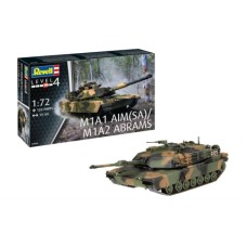 R63346 - 1/72 MODEL SET M1A1 AIM(SA)/ M1A2 ABRAMS (PLASTIC KIT)