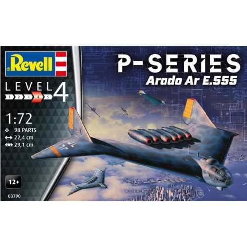 R63790 - 1/72 MODEL SET ARADO AR E.555 - P-SERIES (PLASTIC KIT)