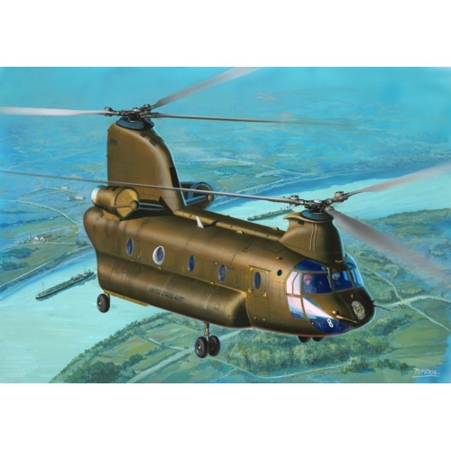 R63825 - 1/144 MODEL SET CH-47D CHINOOK (PLASTIC KIT)