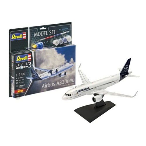 R63942 - 1/144 MODEL SET - AIRBUS A320 NEO LUFTHANSA (NEW LIVERY) (PLASTIC KIT)