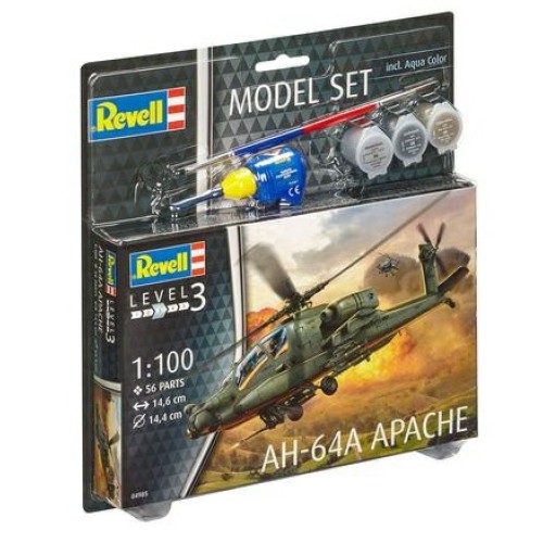 R64985 - 1/100 AH-64A APACHE MODEL SET (PLASTIC KIT)