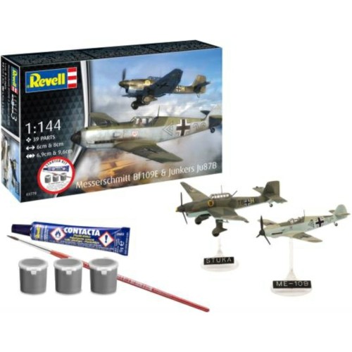 R73770 - 1/144 MESSERSCHMITT BF109E AND JU87B STUKA (STARTER KIT)