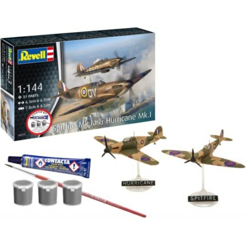 R73771 - 1/144 SPITFIRE MK.IA AND HURRICANE MK.I (STARTER KIT)