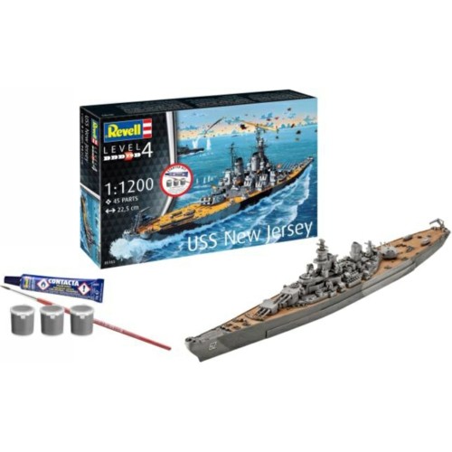 R75183 - 1/1200 BATTLESHIP USS NEW JERSEY (STARTER KIT)