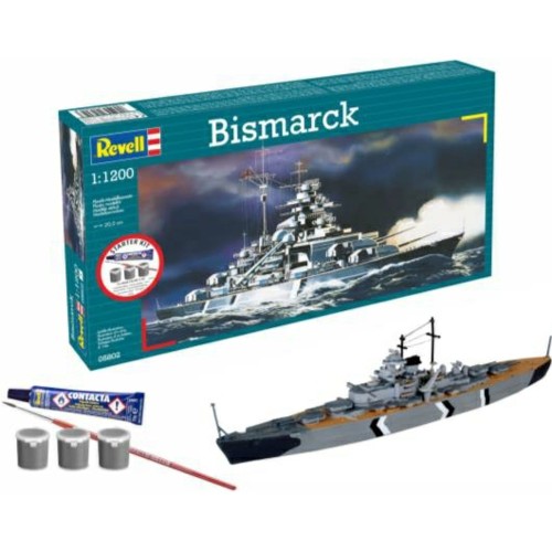 R75802 - 1/1200 BATTLESHIP BISMARCK (STARTER KIT)