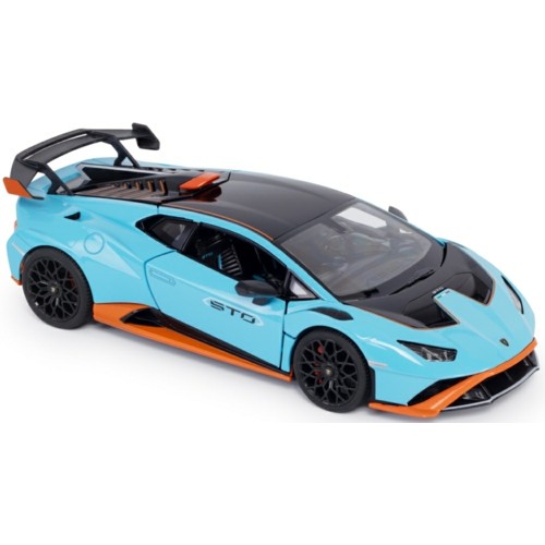 RAS63800 - 1/18 LAMBORGHINI HURACAN STO BLUE/ORANGE