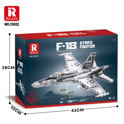 REO33022 - 53.5 CM MCDONNELL DOUGLAS F/A-18 (1 387PCS)