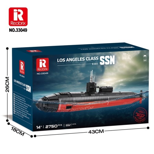 REO33049 - 1/250 LOS ANGELES CLASS MILITARY NUCLEAR SUBMARINE (2 988PCS)
