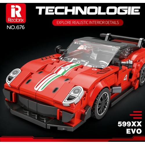 REO676 - 1/24 TEAM RED SPORTS CAR 599 XX (413PCS)