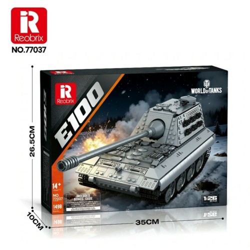 REO77037 - 52.50 CM E100 HEAVY TANK (1506PCS)