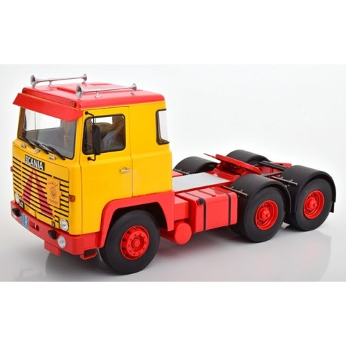 RK180015 - 1/18 SCANIA LBT 141 1976, YELLOW/RED