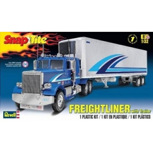 RVM1981 - SNAPTITE 1/32 FREIGHTLINER AND TRAILER (PLASTIC KIT)