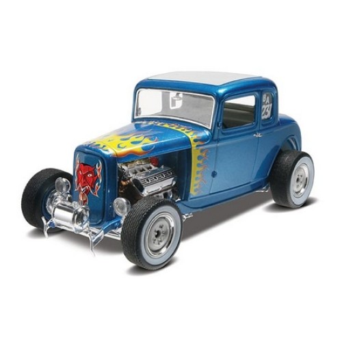 RVM4228 - 1/25 1932 FORD 5 WINDOW COUPE 2N1 (PLASTIC KIT)