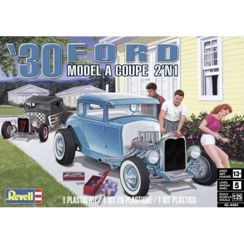 RVM4464 - 1/25 1930 FORD MODEL A COUPE (PLASTIC KIT)