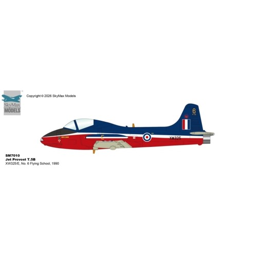 SM7010 - 1/72 JET PROVOST T.5B - XW325/E, NO. 6 FLYING SCHOOL, 1990