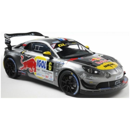 SOL1801630 - 1/18 ALPINE A110 RGT GREY NO.6 S.LOEB/L.GODEY RALLYE DU MONT BLANC 2024