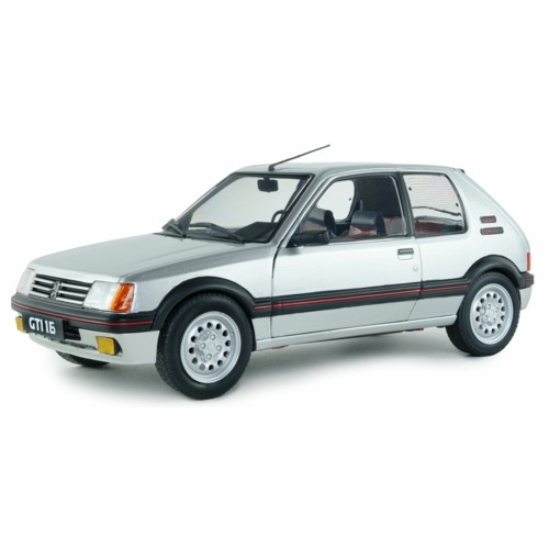 SOL1801718 - 1/18 PEUGEOT 205 GTI 1.6L MK1 GRIS FUTURA 1989