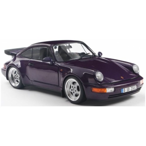 SOL1803412 - 1/18 PORSCHE 911 (964) TURBO VIOLET BLUE METALLIC 1990