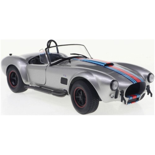 SOL1804913 - 1/18 SHELBY COBRA 427 MKII SOLIDO WORKS M RACING SILVER 1965