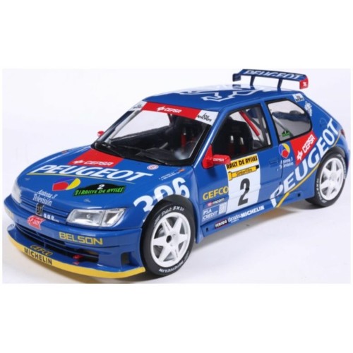 SOL1808309 - 1/18 PEUGEOT 306 MAXI BLUE NO.2 J.ASCONA J.BILLMAIER RALLY DE AVILES 1997