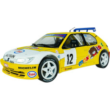 SOL1808311 - 1/18 PEUGEOT 306 MAXI YELLOW NO.12 VANDEWAUVER J.M. VANDERSCHUREN RALLY DU CONDROZ 1997