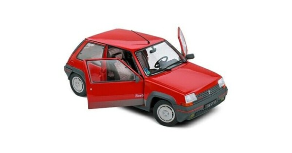Renault 5 GT Turbo MK1 rouge 1985 1/18 Solido : King Jouet France, Les autres véhicules Solido