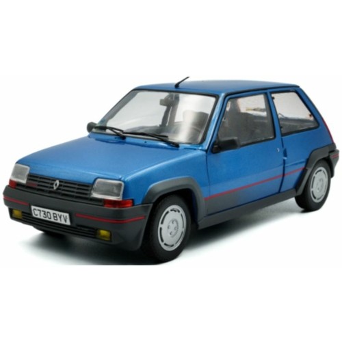 SOL1810004 - 1/18 RENAULT 5 GT TURBO MK1 BLEU ALPINE 1985