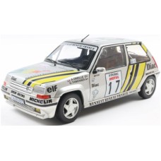 SOL1810005 - 1/18 RENAULT 5 GT TURBO MK2 SILVER NO.17 A.OREILLE TOUR DE CORSE 1989