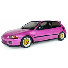 SOL1810409 - 1/18 HONDA CIVIC (EG6) SOLIDO WORKS PINK METALLIC PINK 1991