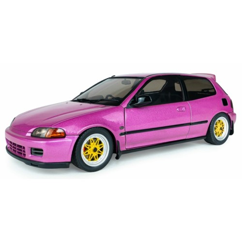 SOL1810409 - 1/18 HONDA CIVIC (EG6) SOLIDO WORKS PINK METALLIC PINK 1991