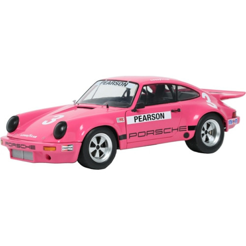 SOL1810706 - 1/18 PORSCHE 911 IROC PINK NO.3 PEARSON IROC DAYTONA 1974