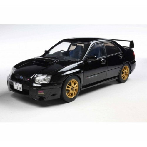 SOL1812305 - 1/18 SUBARU IMPREZA WRX STI JAVA BLACK PEARL 2004
