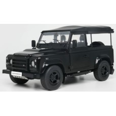 SOL1813503 - 1/18 LAND ROVER DEFENDER 90 SHORT W/REAR COVER BLACK 2016