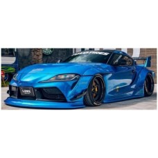 SOL1815503 - 1/18 TOYOTA GR SUPRA LIBERTY WALK BODY KIT BLUE METALLIC 2025